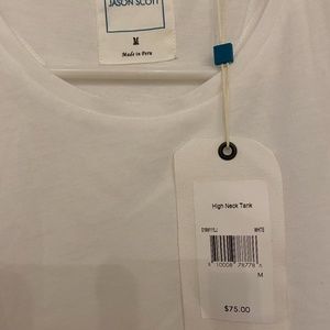 Jason Scott High Neck Tank NWT White M